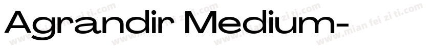 Agrandir Medium字体转换